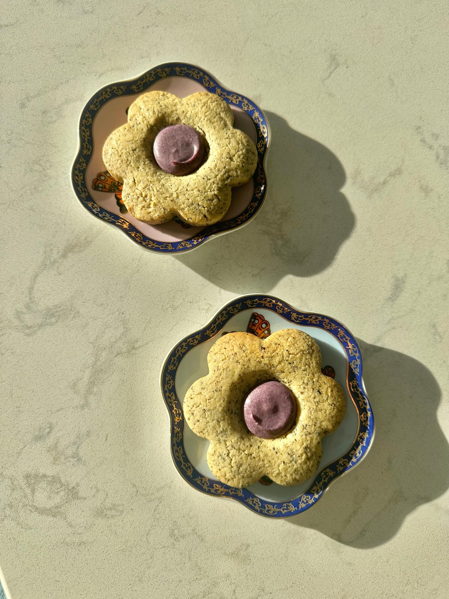 Earl Grey Flower Cookies