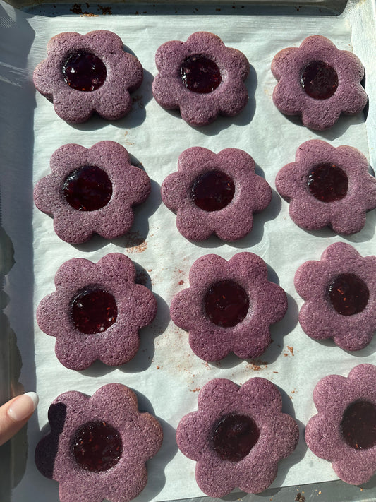 Purple Jam Cookies