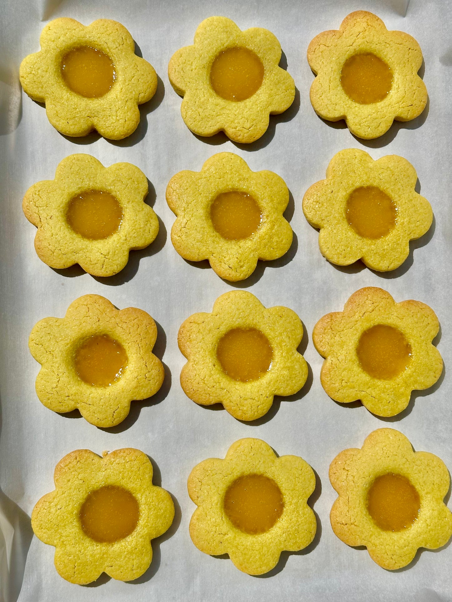 Lemonade Flower Cookies