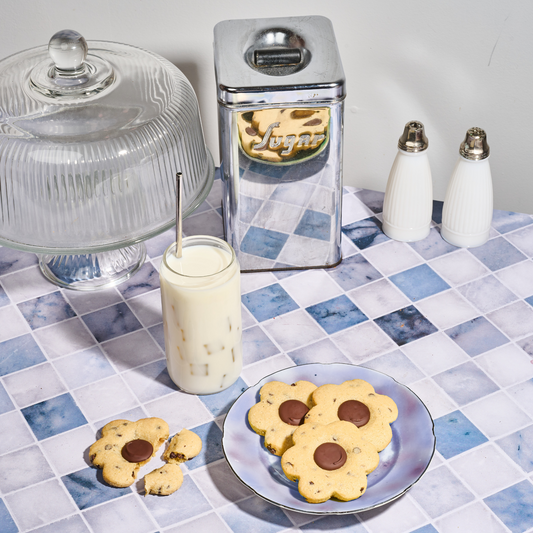 Chocolate Chip Flower Cookies