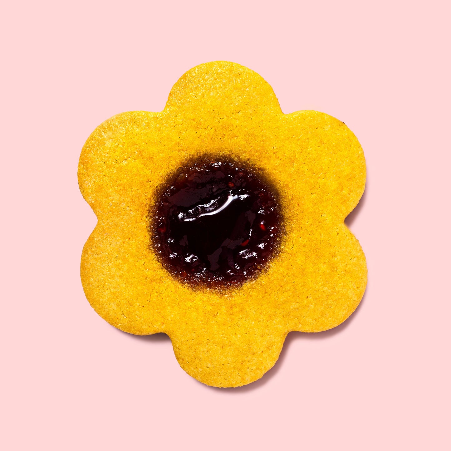 Lemon Blueberry Flower Cookies