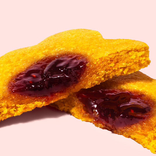 Lemon Blueberry Flower Cookies