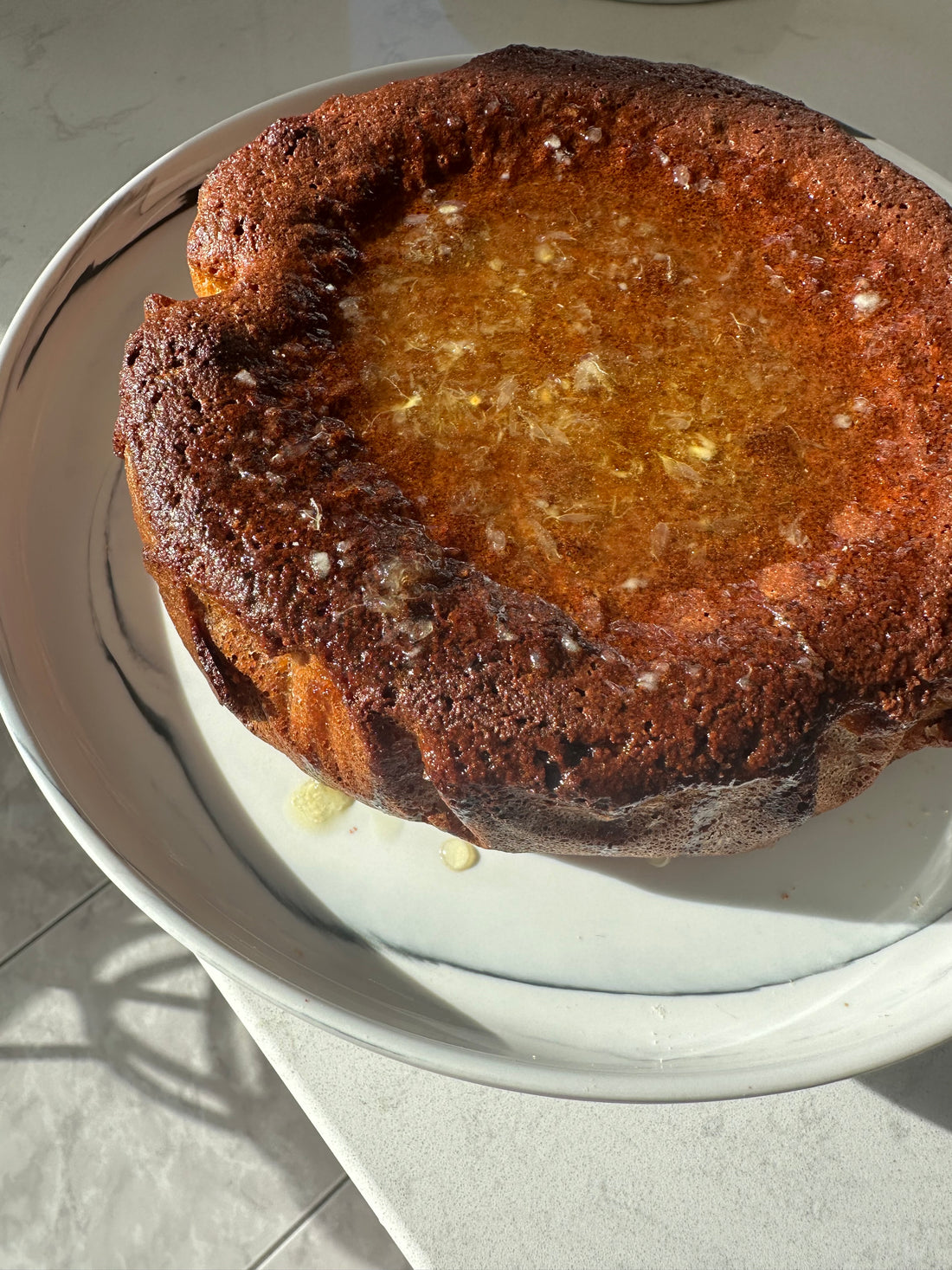 Rosemary Olive Oil Cake (Lemon-Honey Sweetened)