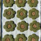 Matcha Sesame Flower Cookies