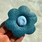 Blue Matcha Flower Cookies