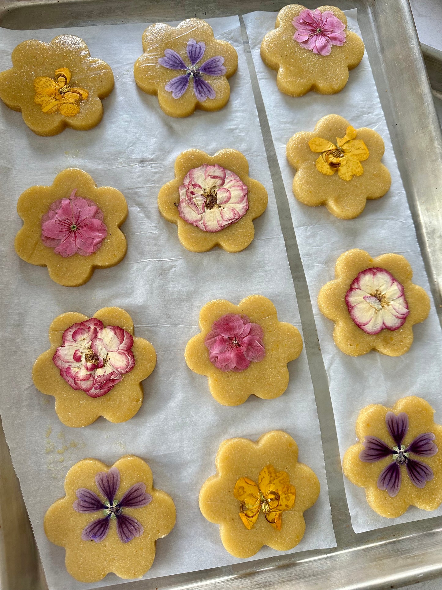 Edible Flower Cookies