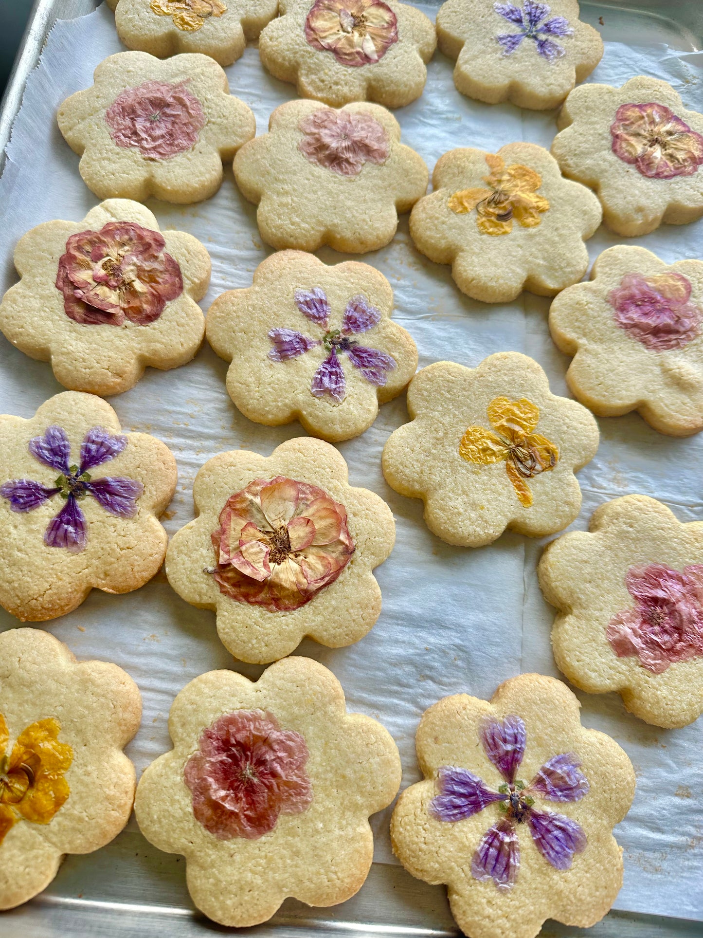 Edible Flower Cookies