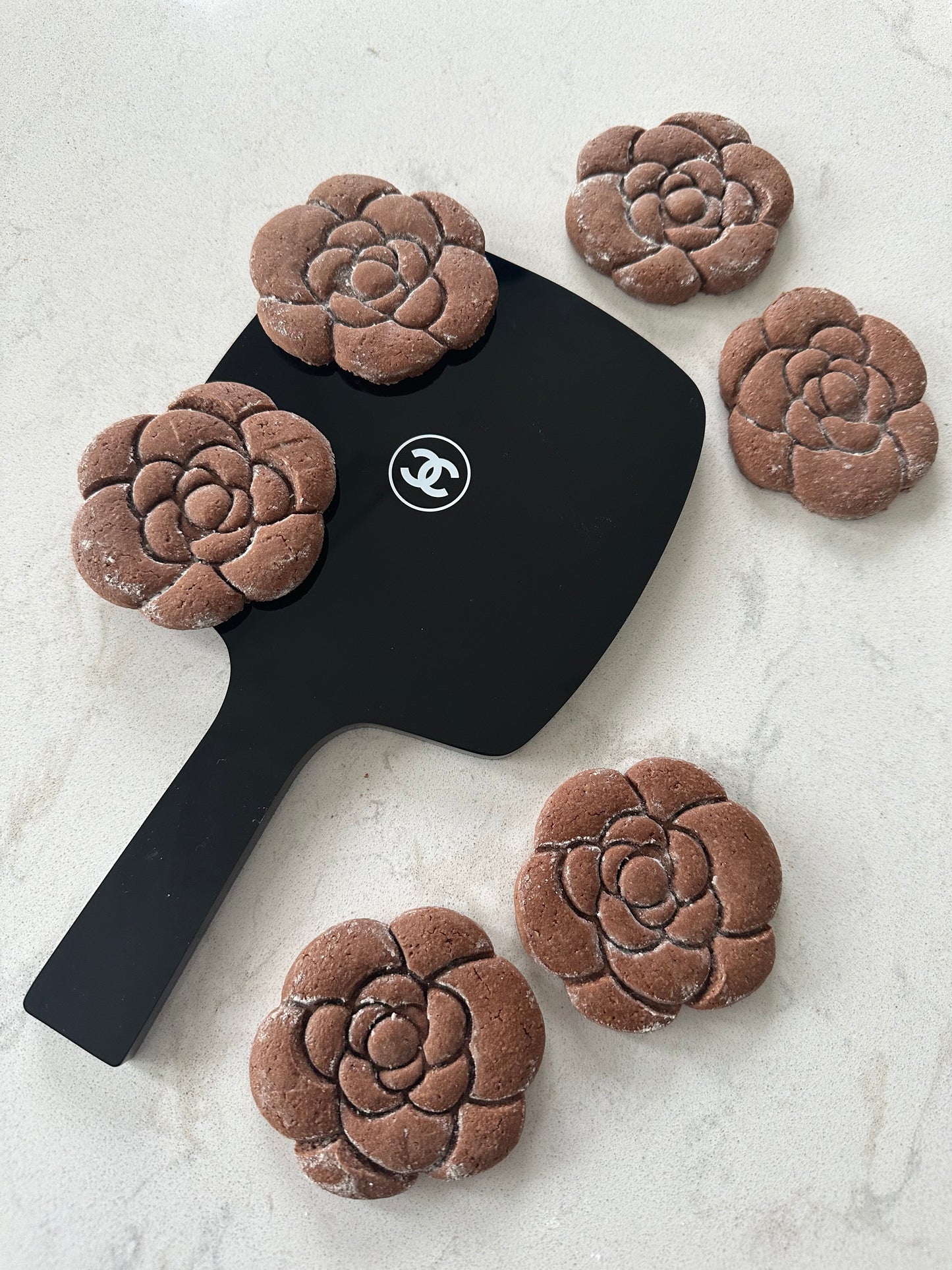 Mini Camellia Flower Cookies