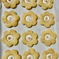 Latte Coffee Flower Cookies