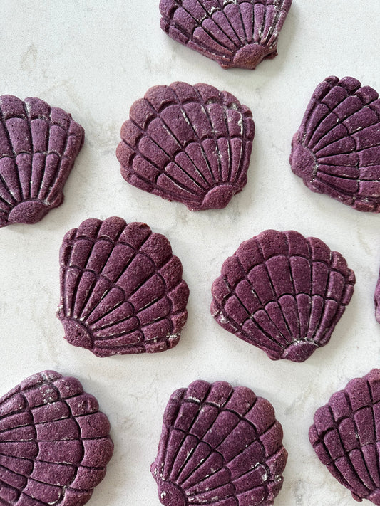 Purple Seashell Cookies