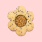 Black & White Sesame Flower Cookies