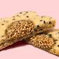 Black & White Sesame Flower Cookies