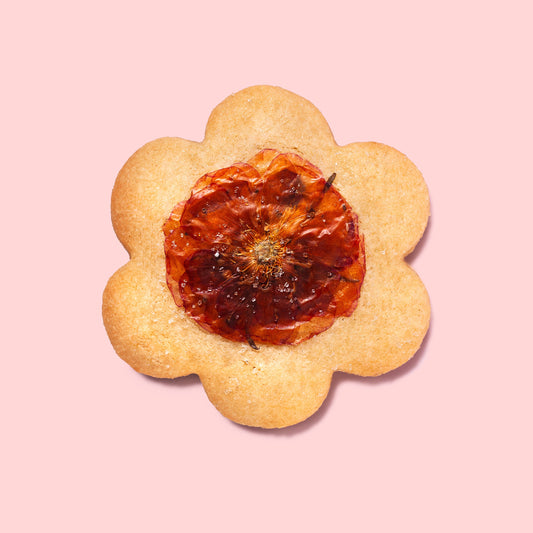 Edible Pressed Flower Cookies