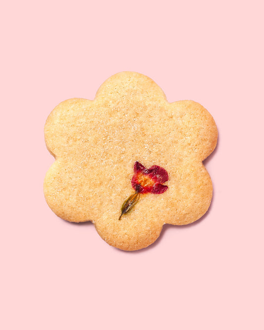 Edible Pressed Flower Cookies